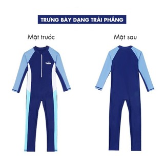 Đồ bơi liền thân bé trai dài tay chống nắng co giãn thời trang trẻ em đi biển bơi lội  – DB32685Y