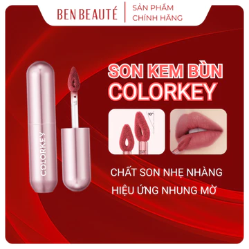 Son Kem Bùn COLORKEY Phiên Bản Mới Tạo Hiệu Ứng Mịn Lì, Không Khô Môi 2g