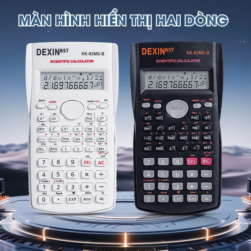 Máy Tính Học Sinh,Sinh Viên Cầm Tay Dexin Với 240 Chức Năng,Máy Tính Mini Tiện Ích Thực Hiện Phép Tính Nhanh