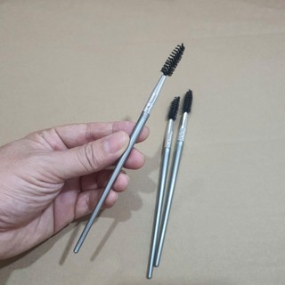 Cọ trang điểm màu bạc chải lông mày, chuốt mi đa năng, cọ chải lông mi dài 16,5cm - Phúc Hưng