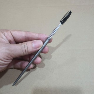 Cọ trang điểm màu bạc chải lông mày, chuốt mi đa năng, cọ chải lông mi dài 16,5cm - Phúc Hưng