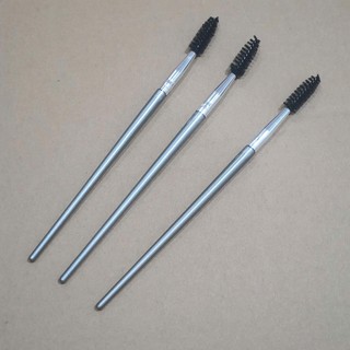 Cọ trang điểm màu bạc chải lông mày, chuốt mi đa năng, cọ chải lông mi dài 16,5cm - Phúc Hưng
