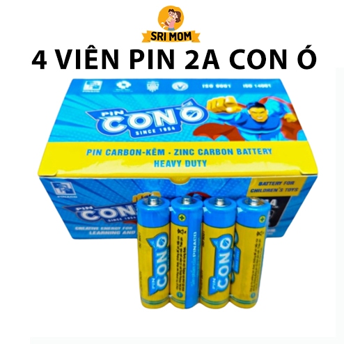Combo 4 viên pin tiểu 2A / AA CON Ó lắp đồ chơi cho bé yêu | Shopee ...
