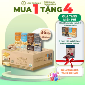 Nguyên thùng 36 Hộp sữa hạt ngũ cốc hữu cơ 4Care Balance