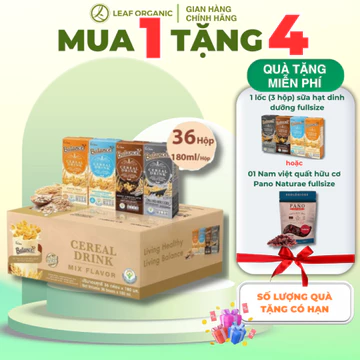 [NGUYÊN THÙNG 36 HỘP] Sữa Hạt Hữu Cơ 4Care Balance Organic, Sữa Ngũ Cốc Dinh Dưỡng Cho Bé Dị Ứng Đạm Sữa Bò