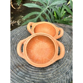 Chảo Đất Kho Cá - Tráng Men Lòng - Size 12cm Đến 24cm - Có Quai/Nắp Đậy - Kho Thịt - Nấu Canh - Gốm Đất Nung