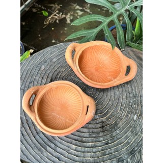 Chảo Đất Kho Cá - Tráng Men Lòng - Size 12cm Đến 24cm - Có Quai/Nắp Đậy - Kho Thịt - Nấu Canh - Gốm Đất Nung