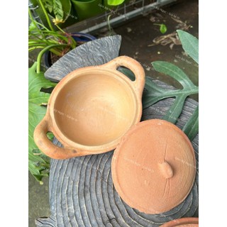 Chảo Đất Kho Cá - Tráng Men Lòng - Size 12cm Đến 24cm - Có Quai/Nắp Đậy - Kho Thịt - Nấu Canh - Gốm Đất Nung