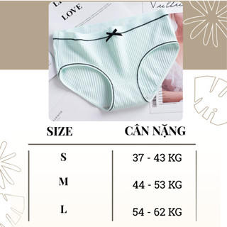 Quần lót nữ cotton kháng khuẩn- Đồ lót nữ quần chip thun co giãn 4 chiều đáy may 2 lớp thấm hút L803