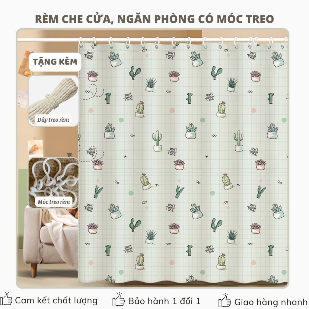 Rèm Rido Ngăn Phòng Gác Trọ, Rèm Che Nắng Cửa Sổ Trang Trí Phòng Họa ...