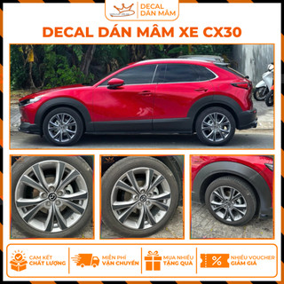 Decal dán mâm Mazda CX30 (bộ 5 bánh) - Decal cao cấp không phai màu không thấm nước