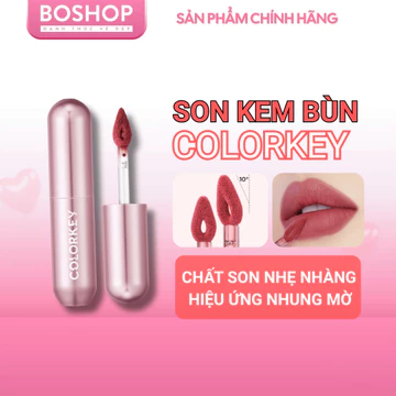 Son Kem Bùn COLORKEY Phiên Bản Mới Tạo Hiệu Ứng Mịn Lì, Không Khô Môi 2g