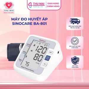 Máy đo huyết áp Sinocare BA-801 Chính Hãng (Giọng nói Tiếng Việt)
