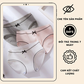Quần lót nữ cotton kháng khuẩn- Đồ lót nữ quần chip thun co giãn 4 chiều đáy may 2 lớp thấm hút L803