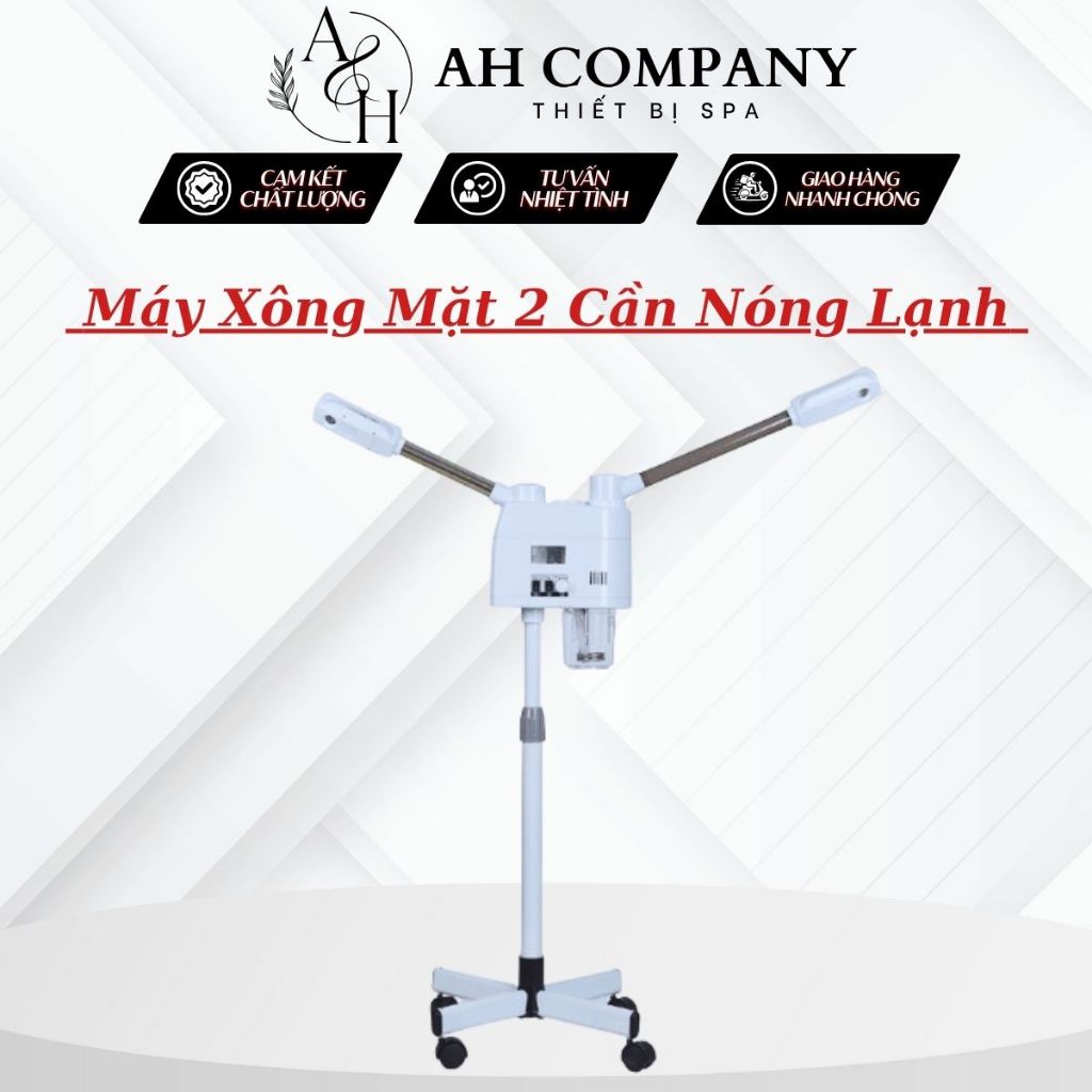 ( Đủ Giấy Tờ ) Xông 2 Cần, Máy Xông Hơi 2 Cần Đầu Nóng Lạnh Sử Dụng An Toàn, Tiện Lợi Dùng Trong Spa Thẩm Mỹ Viện