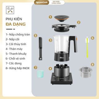 FULL PHỤ KIỆN Máy Làm Sữa Hạt OLIVO X24 Pro – Xay Nấu Đa Năng, Chống Trào, Cảm Ứng NGUYENCOOK