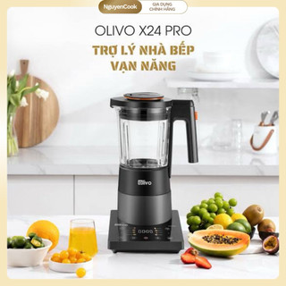 FULL PHỤ KIỆN Máy Làm Sữa Hạt OLIVO X24 Pro – Xay Nấu Đa Năng, Chống Trào, Cảm Ứng NGUYENCOOK