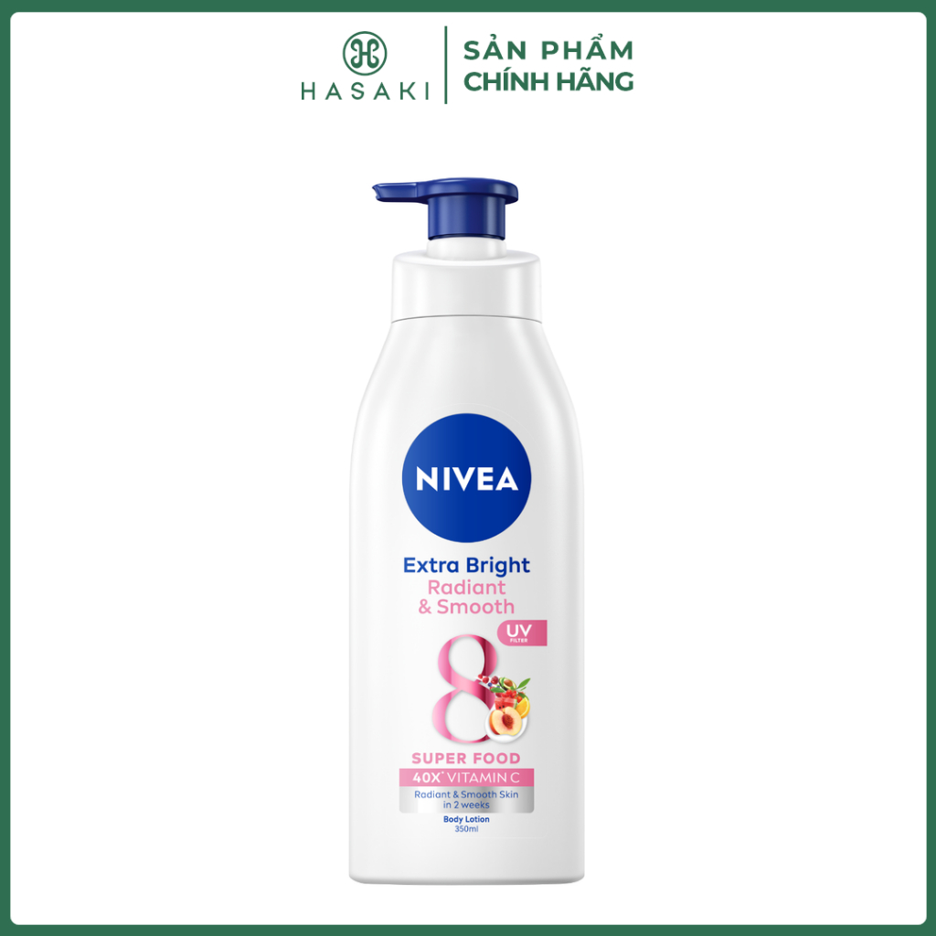 Sữa Dưỡng Thể Nivea Extra White Radiant And Smooth UV Body Lotion 350ml