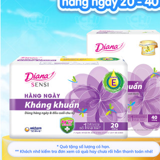 Băng vệ sinh Diana Sensi hàng ngày kháng khuẩn gói 20 miếng, 40 miếng _Ichimall