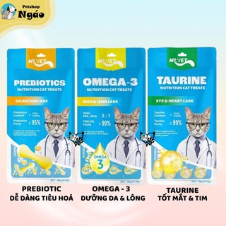[Combo Tiết Kiệm Mr.Vet Pate Và Súp Thưởng Cho Mèo Bổ Sung Dinh Dưỡng Gói 70g / 60g Omega-3,Vitamins