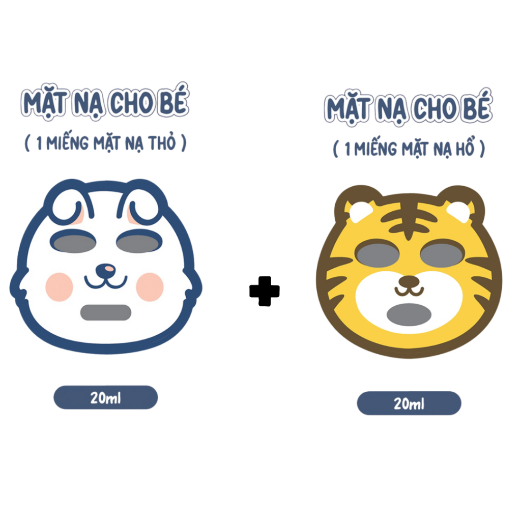 Mặt nạ dưỡng da cho bé Borome chiết xuất từ rau má giúp dưỡng ẩm, làm mềm da nguyên hộp 5 miếng