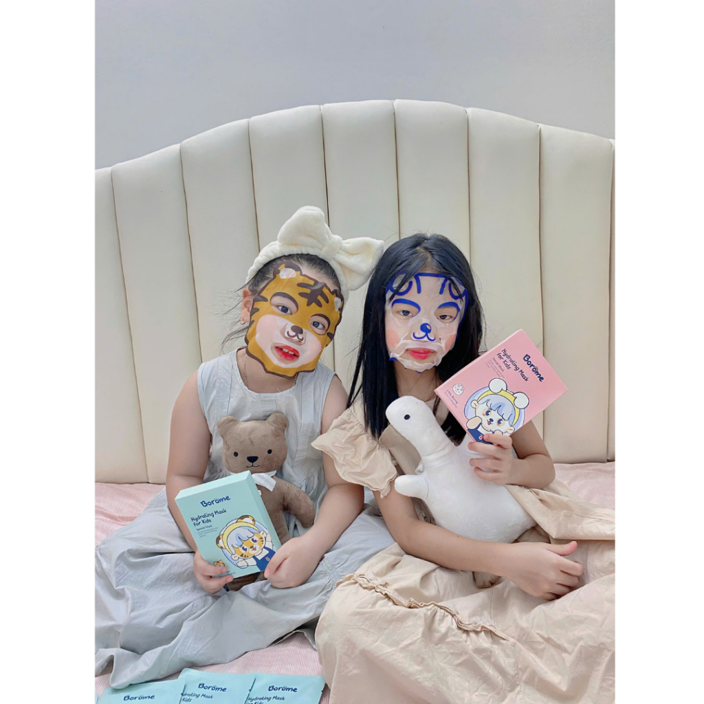 Mặt nạ dưỡng ẩm cho bé,  Borome  chiết xuất từ rau má giúp dưỡng ẩm, làm mềm da dung tích 20ml