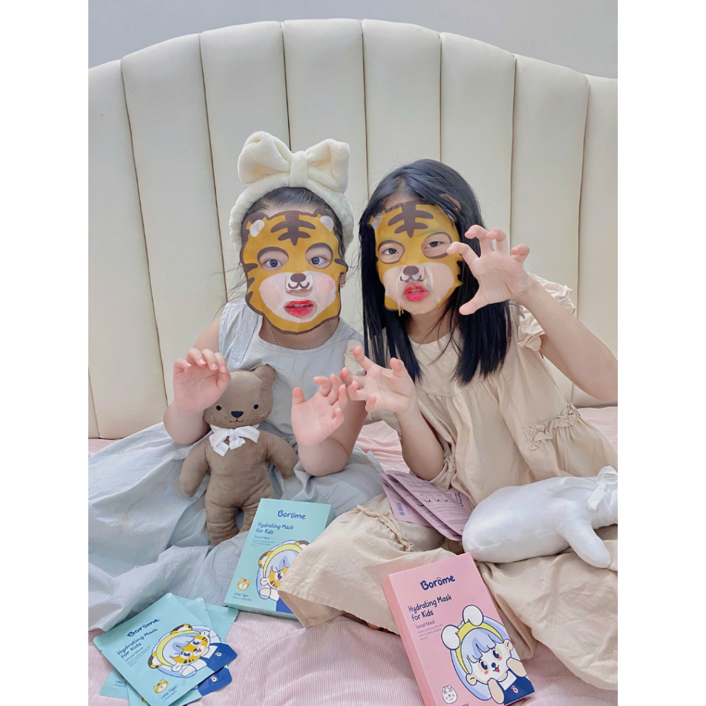 Mặt nạ dưỡng ẩm cho bé,  Borome  chiết xuất từ rau má giúp dưỡng ẩm, làm mềm da dung tích 20ml