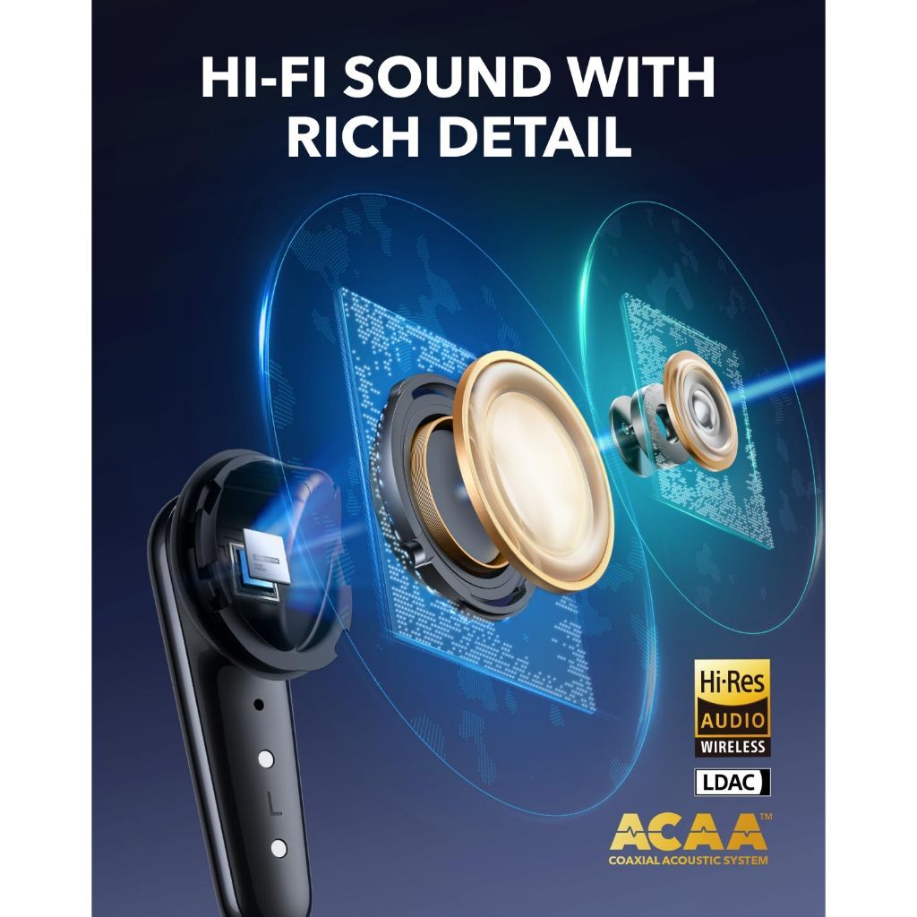 Tai nghe bluetooth soundcore Liberty 4 Pro chống ồn chủ động, điều khiển nhanh qua màn hình cảm ứng, sạc nhanh siêu tốc | BigBuy360 - bigbuy360.vn
