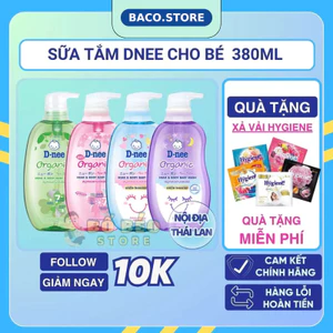 Sữa Tắm Gội Toàn Thân Dnee Baby Thái Lan Cho Bé Dưới 3 Tuổi Dung Tích 380ml