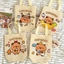 Combo 5/3 Túi Tote Vải Không Dệt Hoạt Hình Capybara B51 Đựng Quà Tặng Dụng Cụ Hỗ Trợ Học Tập Cho Bé Dễ Thương