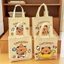 Combo 5/3 Túi Tote Vải Không Dệt Hoạt Hình Capybara B51 Đựng Quà Tặng Dụng Cụ Hỗ Trợ Học Tập Cho Bé Dễ Thương