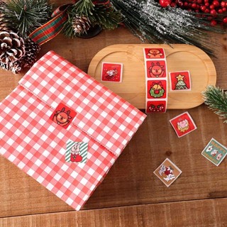 [HÀNG SẴN] Set 10 Giấy gói quà sọc caro đóng bánh kẹo handmade 5 màu tiện lợi đa năng dễ thương