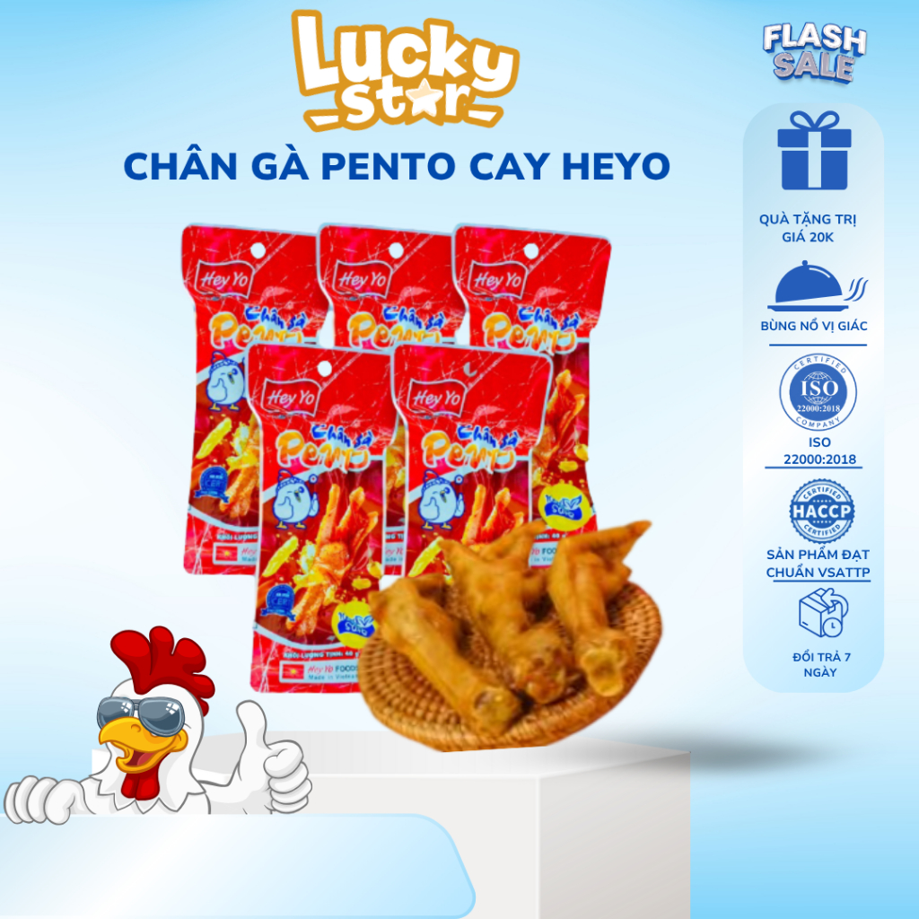 Chân gà Pento Hey yo combo 10 chân gà giá rẻ chân gà nhất tâm siêu cay ...