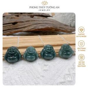 Mặt Dây Chuyền Di Lặc Lam Ngọc – Bình An, May Mắn, Tâm An Vạn Sự An 🙏
