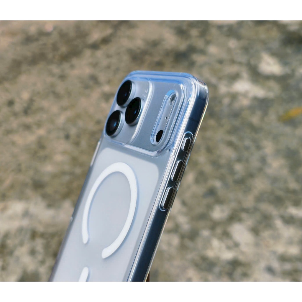Ốp LIKGUS lưng nhám chống vân viền trong suốt hỗ trợ sạc không dây IPhone 17Promax 17Pro 17 17Air