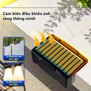 OOKAS Đèn năng lượng mặt trời LED Chống nước Cảm biến tự động trang trí sân vườn