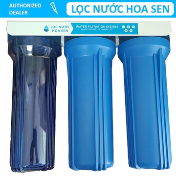 Bộ lọc nước - bộ lọc thô - cốc lọc nước 10 inch làm bằng nhựa tốt tương thích nhiều loại lõi lọc nước