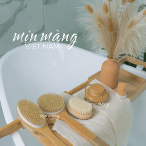 Chải Khô Body Tẩy Tế Bào Chết Mặt Và Cơ Thể Cây Chà Lưng Mịn Màng Việt Nam Chất Liệu Lông Thật