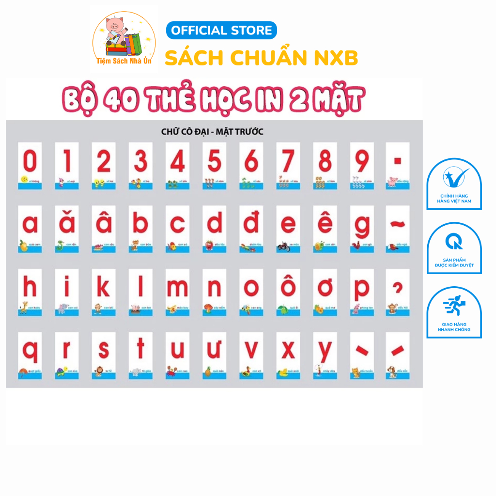 Bộ 40 Thẻ Học Flash Card Chữ Và Số Cho Trẻ Mẫu Giáo Mầm Non Giúp Các Bé Sớm Nhật