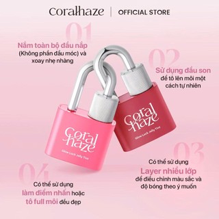 Son tint bóng dạng thạch CORALHAZE Glow Lock Jelly, giúp môi mềm mịn, tươi tắn tự nhiên 4g