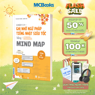 Sách - Ghi Nhớ Ngữ Pháp Tiếng Nhật Siêu Tốc Bằng Mindmap – Trình Độ Sơ Cấp MCBooks