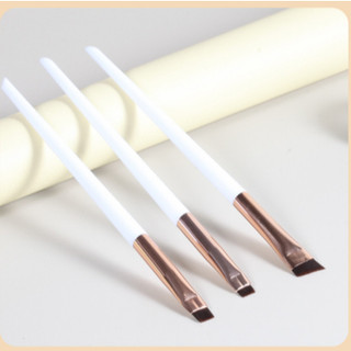 Set 3 cọ trang điểm dẹt có đầu cọ xéo, đầu cọ bằng, cọ trang điểm đầu dẹt - Phúc Hưng