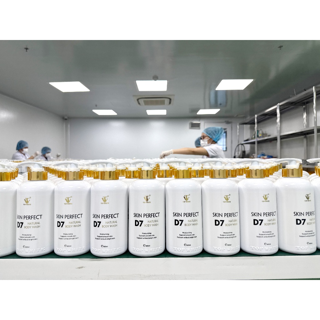Sữa tắm trắng da hàng ngày Top White Skin Perfect D7 Natural Body Wash