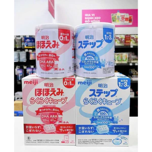 Sữa Meji nội địa đủ số 0-1, 1-3 800g {đủ tem phụ}