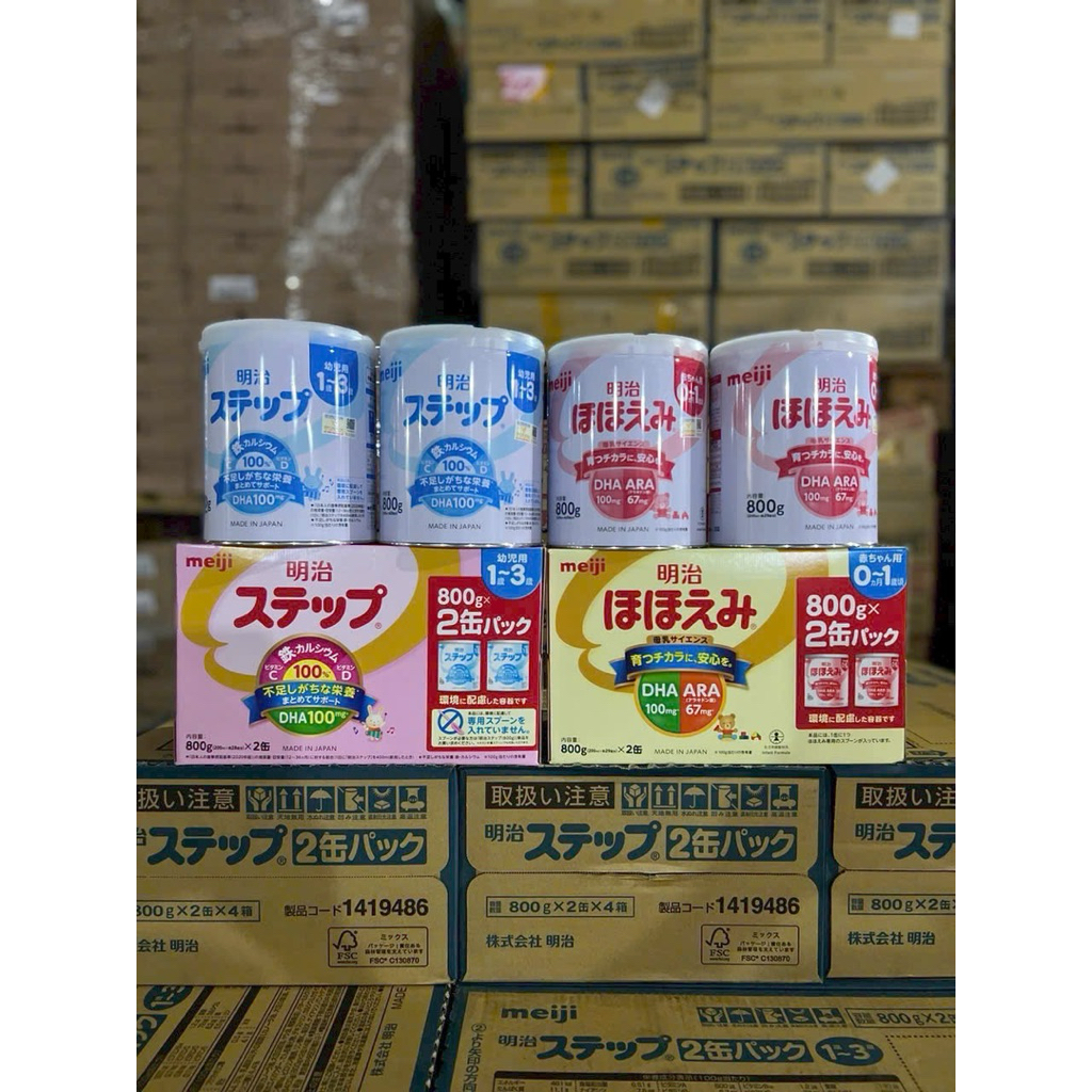 Sữa Meji  nội địa đủ số 0-1, 1-3 800g {đủ tem phụ}