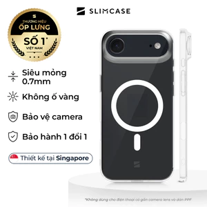 Ốp lưng CLASSIC Iphone Air trong suốt SLIMCASE - Không ố vàng, siêu mỏng, hỗ trợ sạc không dây