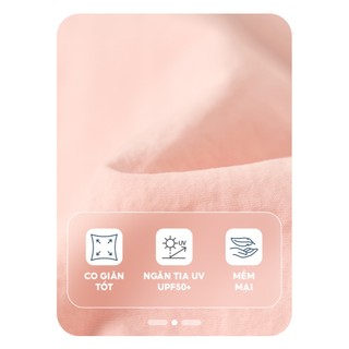 Áo khoác gió nữ YODY dáng rộng phối dây dệt cản gió, cản bụi, giữ ấm, trượt nước WCWC25F014
