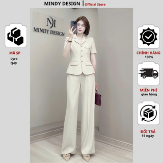 LYRA - Set bộ nữ áo vest quần ống suông thiết kế công sở cao cấp MindyDesign ( bán lẻ áo và quần)