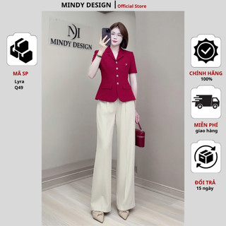 LYRA - Set bộ nữ áo vest quần ống suông thiết kế công sở cao cấp MindyDesign ( bán lẻ áo và quần)