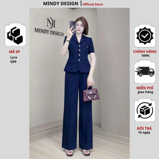 LYRA - Set bộ nữ áo vest quần ống suông thiết kế công sở cao cấp MindyDesign ( bán lẻ áo và quần)